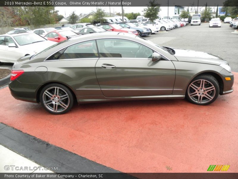 Olivine Gray Metallic / Natural Beige 2010 Mercedes-Benz E 550 Coupe
