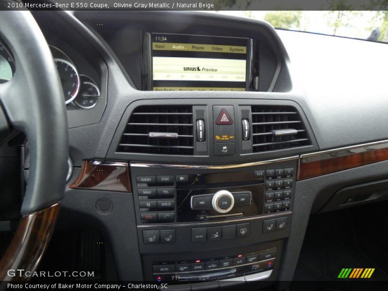 Olivine Gray Metallic / Natural Beige 2010 Mercedes-Benz E 550 Coupe