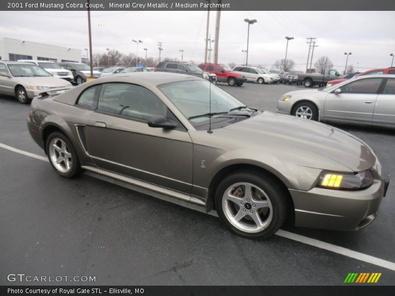 Mineral Grey Metallic / Medium Parchment 2001 Ford Mustang Cobra Coupe