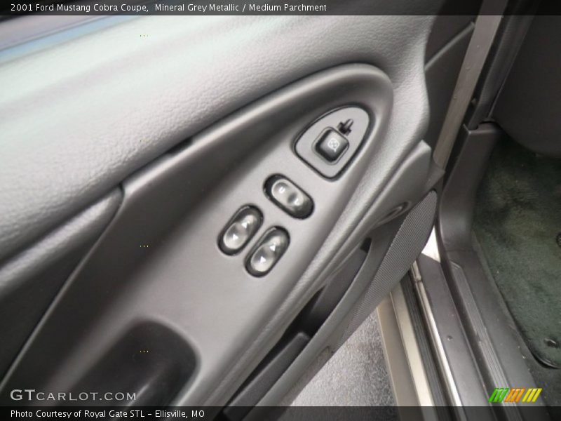 Mineral Grey Metallic / Medium Parchment 2001 Ford Mustang Cobra Coupe