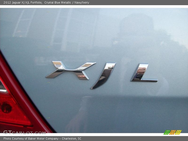 Crystal Blue Metallic / Navy/Ivory 2012 Jaguar XJ XJL Portfolio