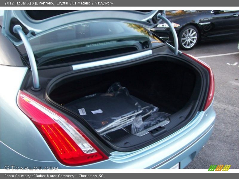 Crystal Blue Metallic / Navy/Ivory 2012 Jaguar XJ XJL Portfolio
