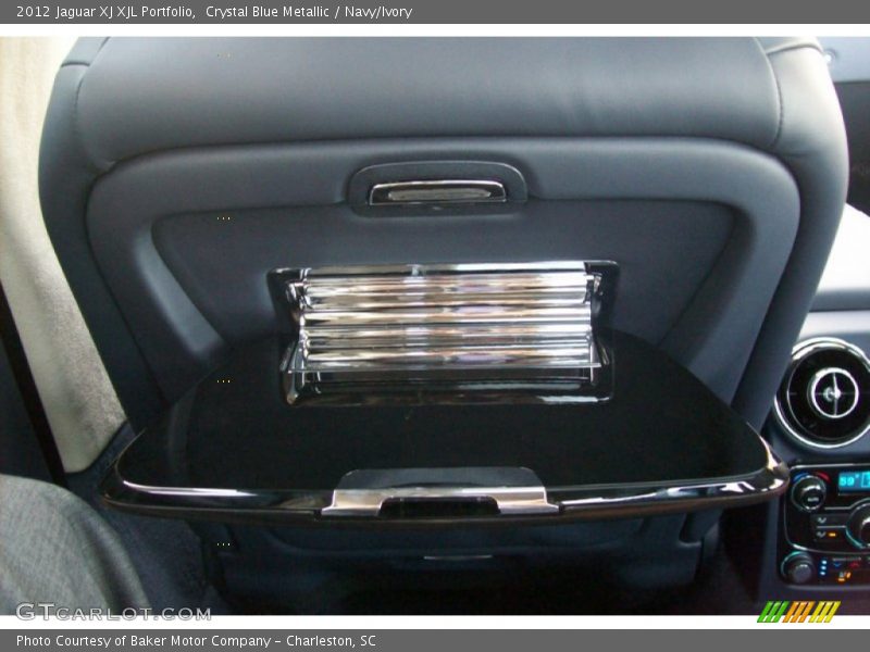 Crystal Blue Metallic / Navy/Ivory 2012 Jaguar XJ XJL Portfolio