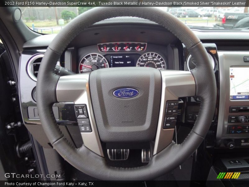 Harley-Davidson leather wrapped steering wheel - 2012 Ford F150 Harley-Davidson SuperCrew 4x4
