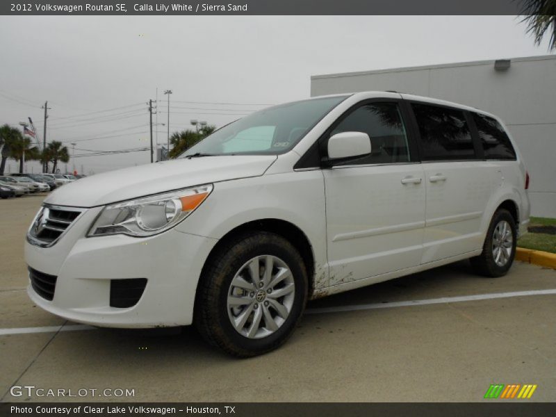 Calla Lily White / Sierra Sand 2012 Volkswagen Routan SE