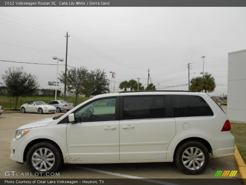 Calla Lily White / Sierra Sand 2012 Volkswagen Routan SE