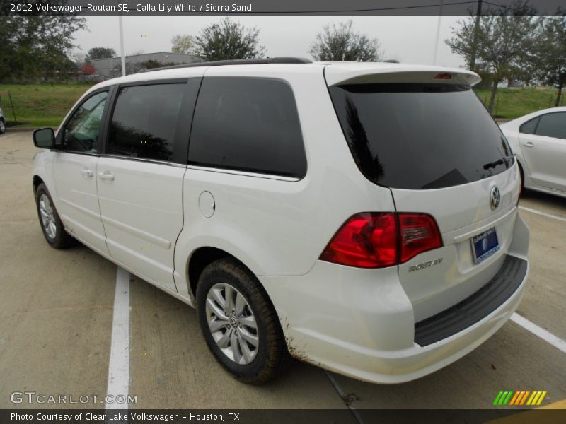 Calla Lily White / Sierra Sand 2012 Volkswagen Routan SE
