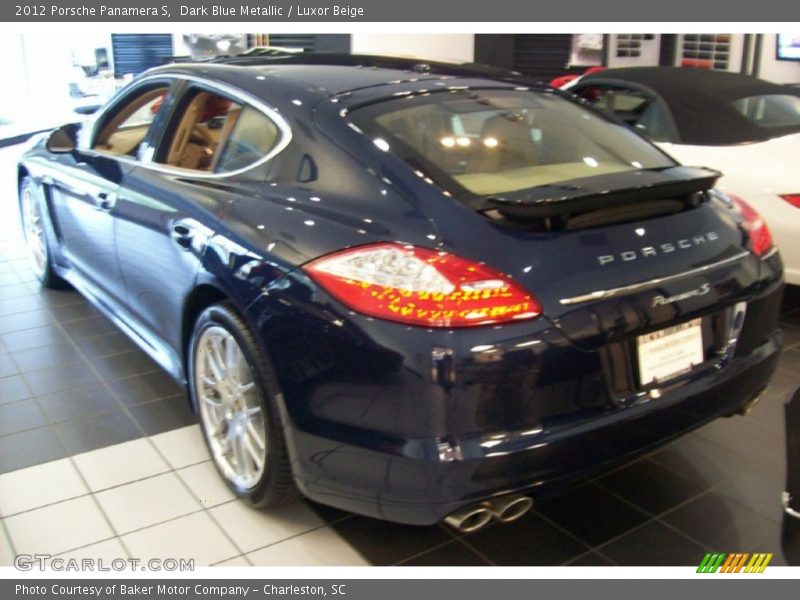 Dark Blue Metallic / Luxor Beige 2012 Porsche Panamera S