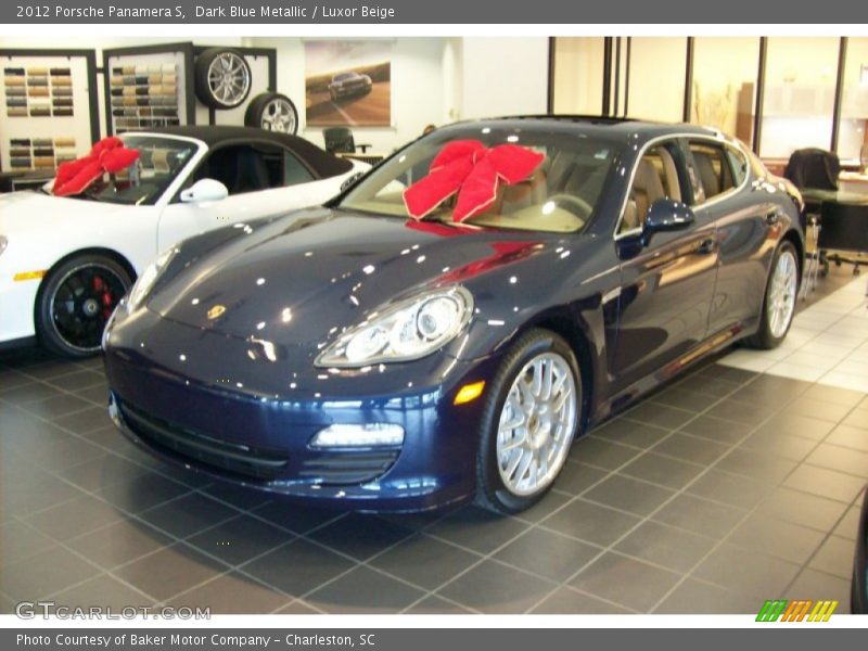 Dark Blue Metallic / Luxor Beige 2012 Porsche Panamera S