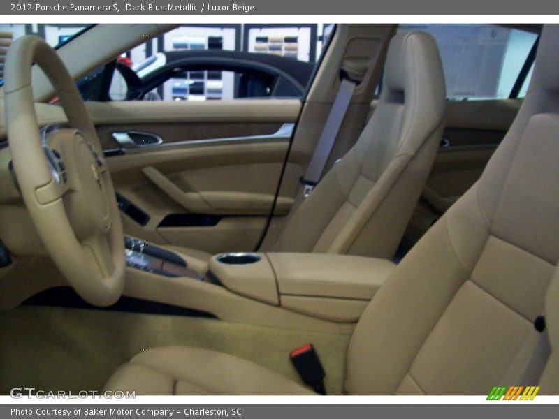 Dark Blue Metallic / Luxor Beige 2012 Porsche Panamera S