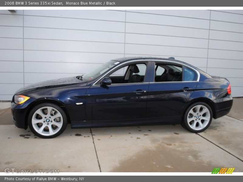Monaco Blue Metallic / Black 2008 BMW 3 Series 335xi Sedan