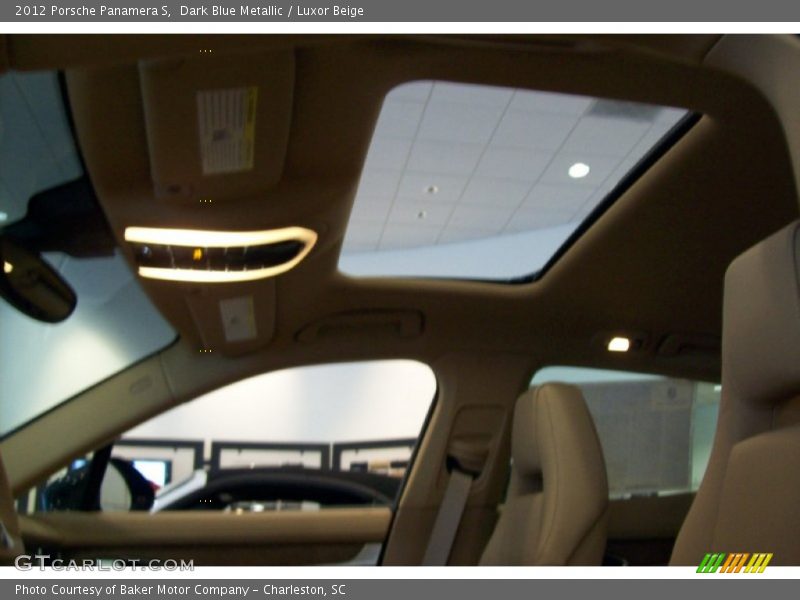 Dark Blue Metallic / Luxor Beige 2012 Porsche Panamera S