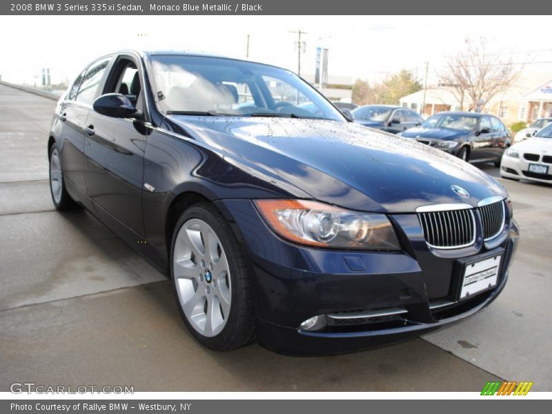 Monaco Blue Metallic / Black 2008 BMW 3 Series 335xi Sedan