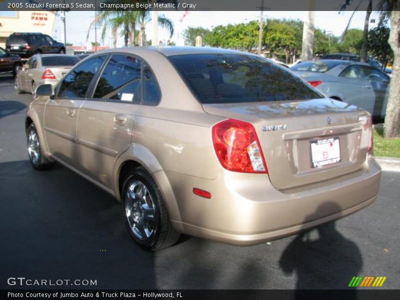 Champagne Beige Metallic / Gray 2005 Suzuki Forenza S Sedan