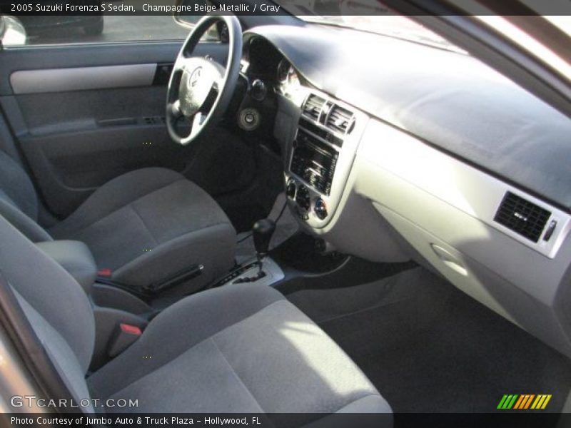 Champagne Beige Metallic / Gray 2005 Suzuki Forenza S Sedan