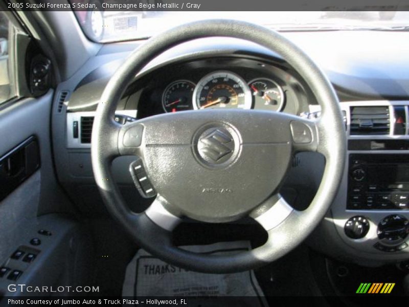 Champagne Beige Metallic / Gray 2005 Suzuki Forenza S Sedan