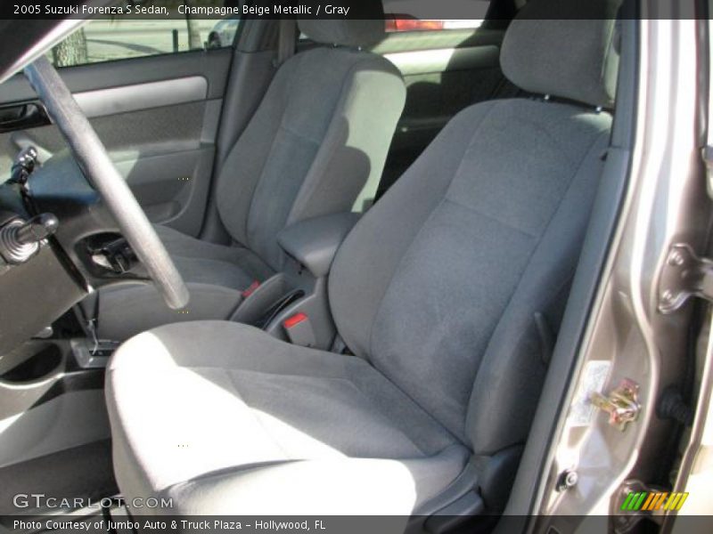 Champagne Beige Metallic / Gray 2005 Suzuki Forenza S Sedan