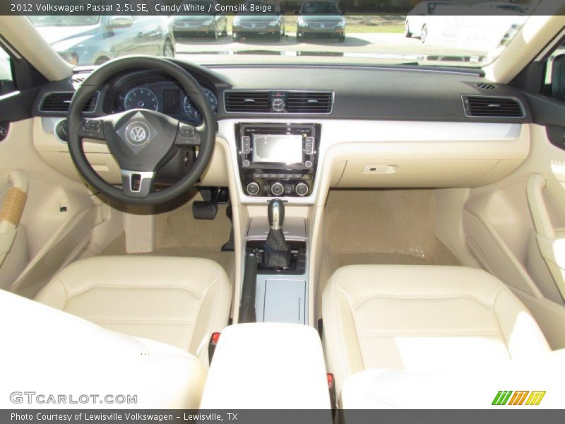 Candy White / Cornsilk Beige 2012 Volkswagen Passat 2.5L SE