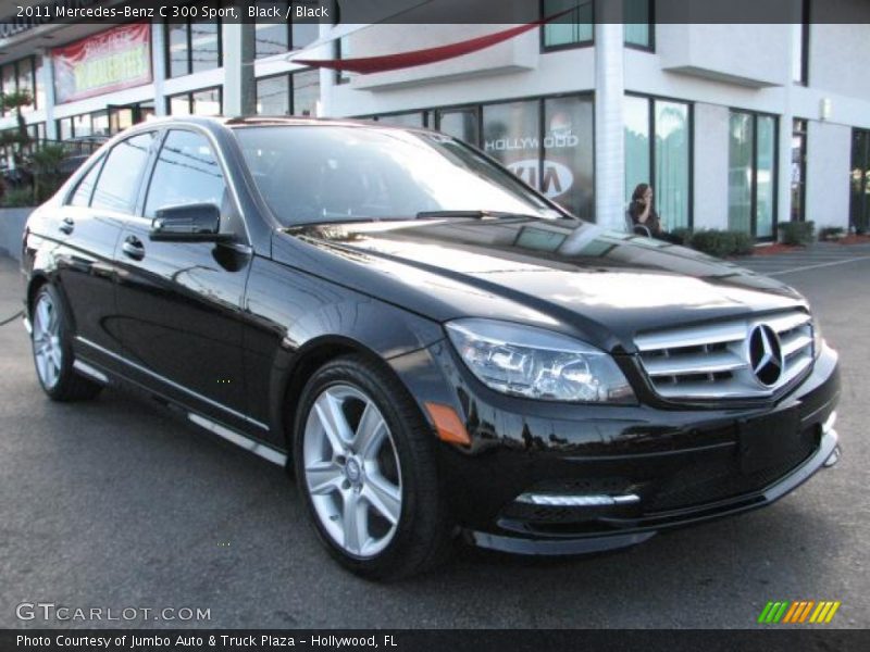 Black / Black 2011 Mercedes-Benz C 300 Sport