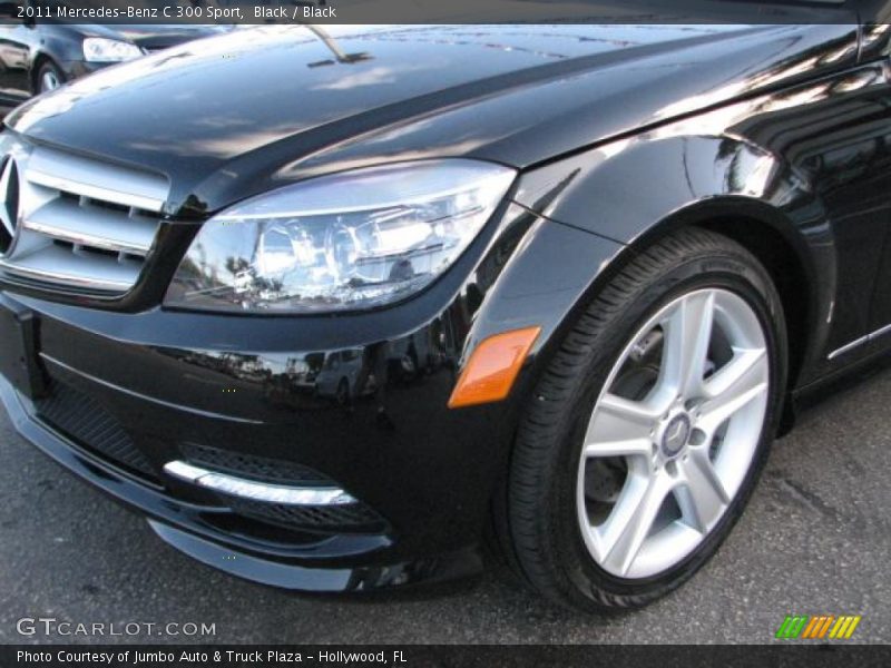 Black / Black 2011 Mercedes-Benz C 300 Sport