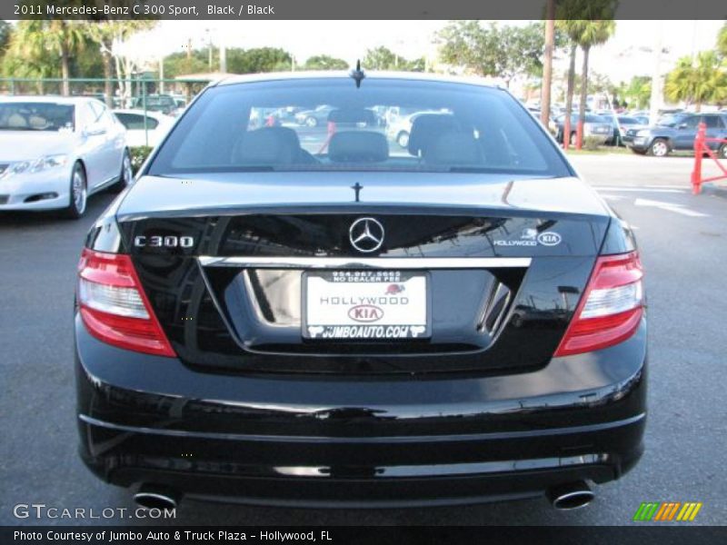 Black / Black 2011 Mercedes-Benz C 300 Sport