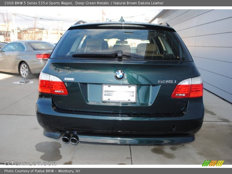 Deep Green Metallic / Natural Brown Dakota Leather 2009 BMW 5 Series 535xi Sports Wagon