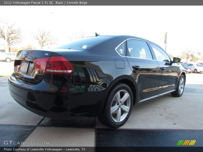 Black / Cornsilk Beige 2012 Volkswagen Passat 2.5L SE