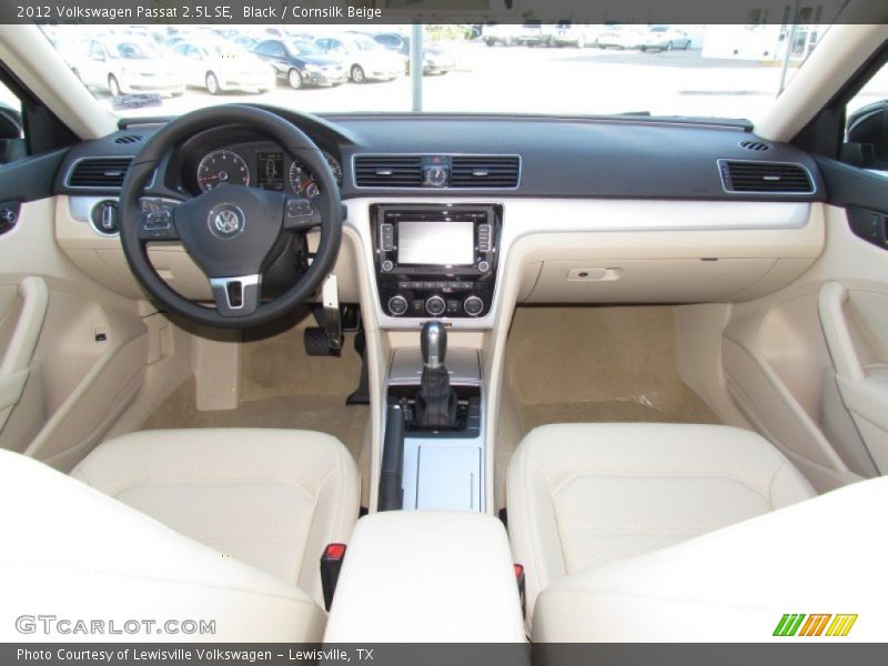 Black / Cornsilk Beige 2012 Volkswagen Passat 2.5L SE