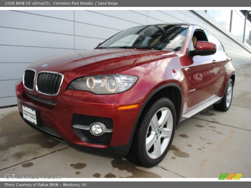 Vermilion Red Metallic / Sand Beige 2008 BMW X6 xDrive35i