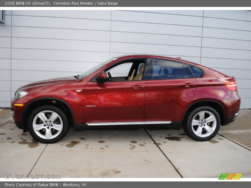  2008 X6 xDrive35i Vermilion Red Metallic