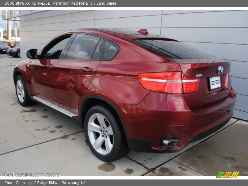 Vermilion Red Metallic / Sand Beige 2008 BMW X6 xDrive35i