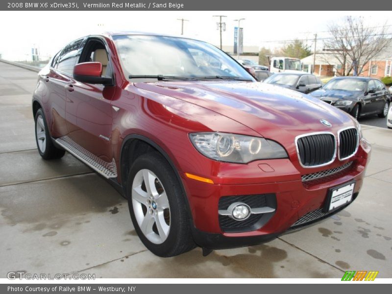 Vermilion Red Metallic / Sand Beige 2008 BMW X6 xDrive35i