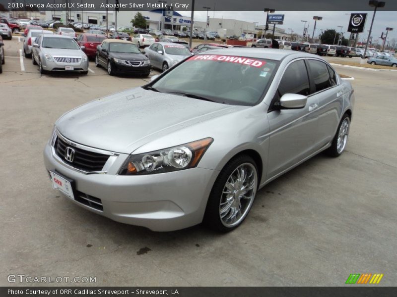 Alabaster Silver Metallic / Gray 2010 Honda Accord LX Sedan