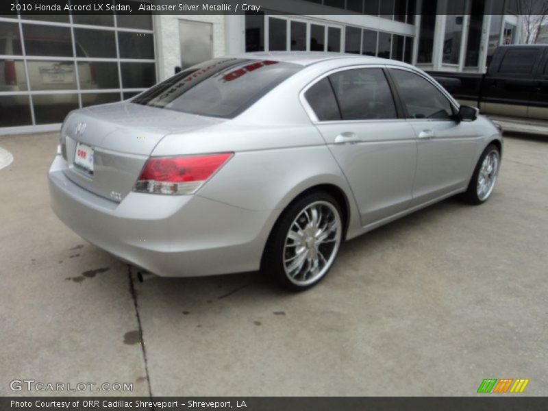Alabaster Silver Metallic / Gray 2010 Honda Accord LX Sedan