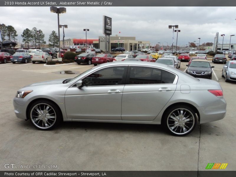 Alabaster Silver Metallic / Gray 2010 Honda Accord LX Sedan