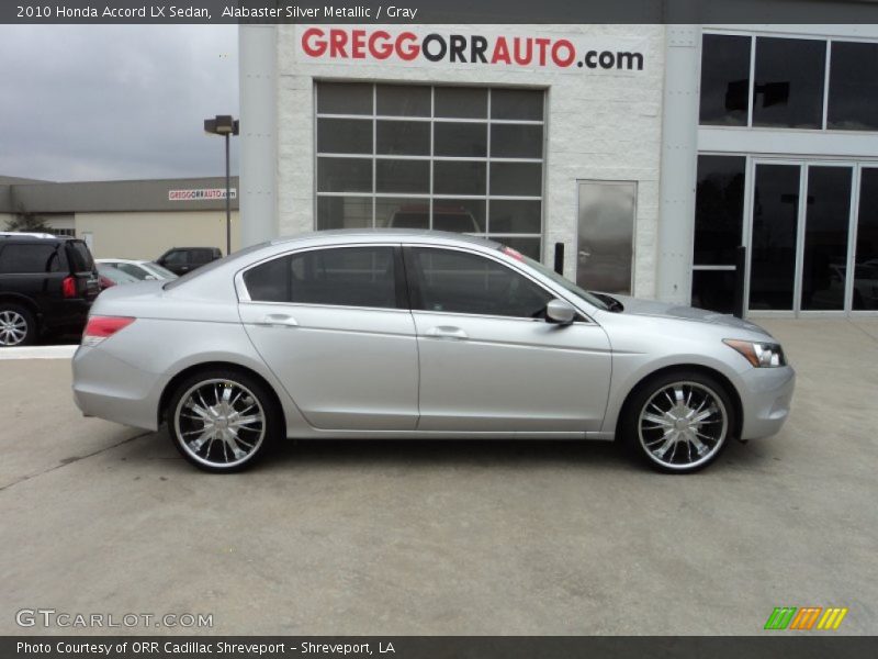 Alabaster Silver Metallic / Gray 2010 Honda Accord LX Sedan