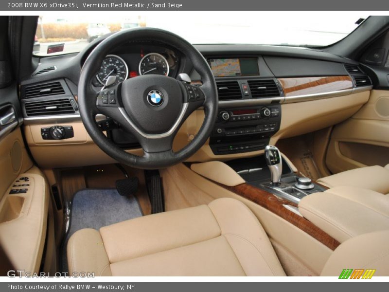 Sand Beige Interior - 2008 X6 xDrive35i 