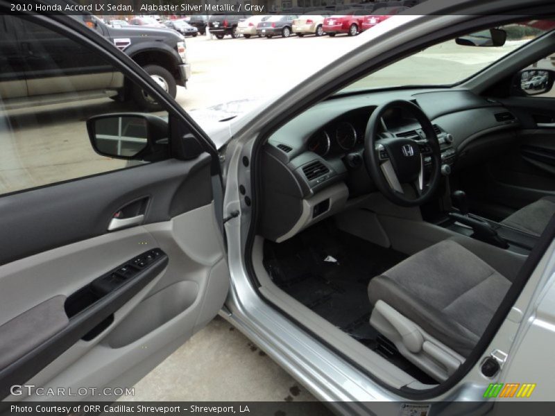 Alabaster Silver Metallic / Gray 2010 Honda Accord LX Sedan