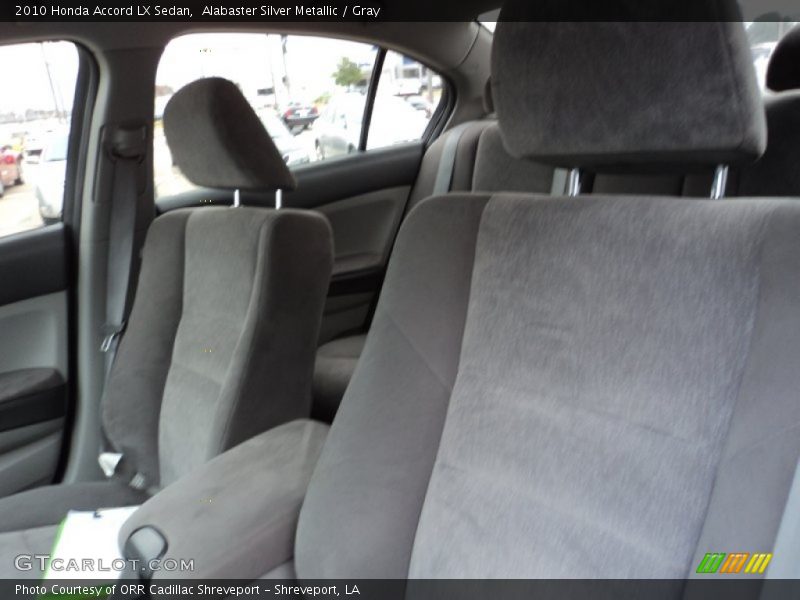 Alabaster Silver Metallic / Gray 2010 Honda Accord LX Sedan