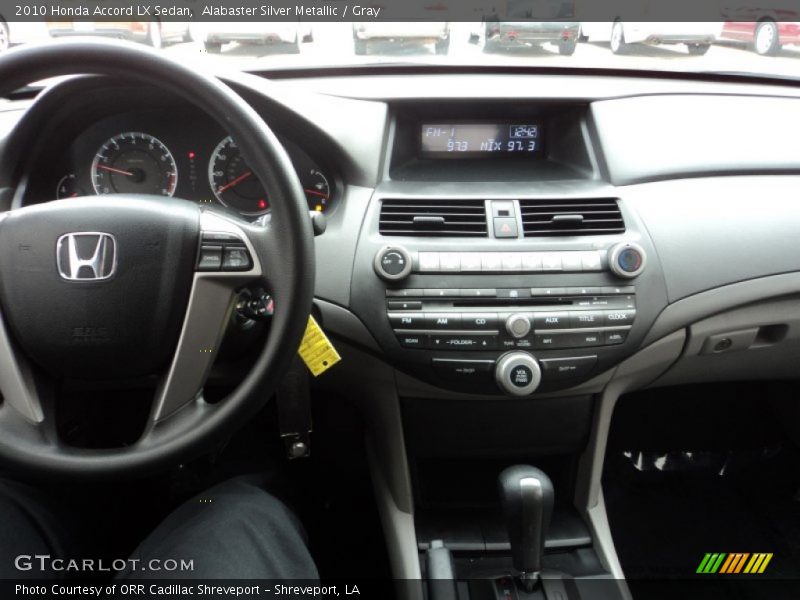 Alabaster Silver Metallic / Gray 2010 Honda Accord LX Sedan