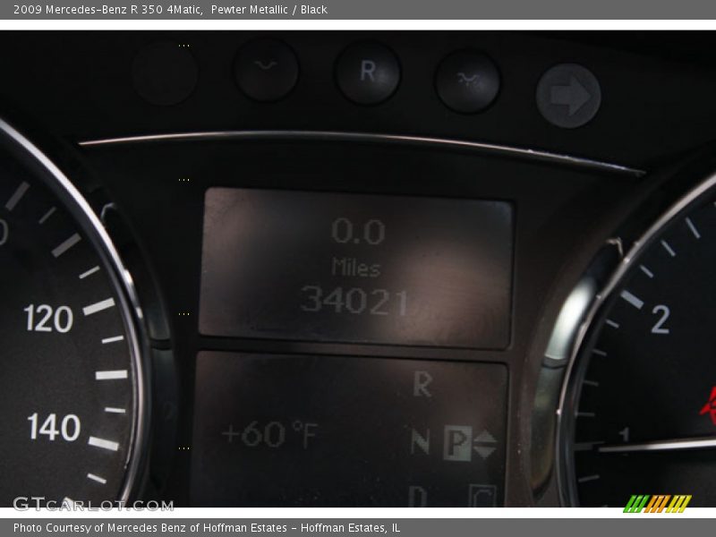 Pewter Metallic / Black 2009 Mercedes-Benz R 350 4Matic