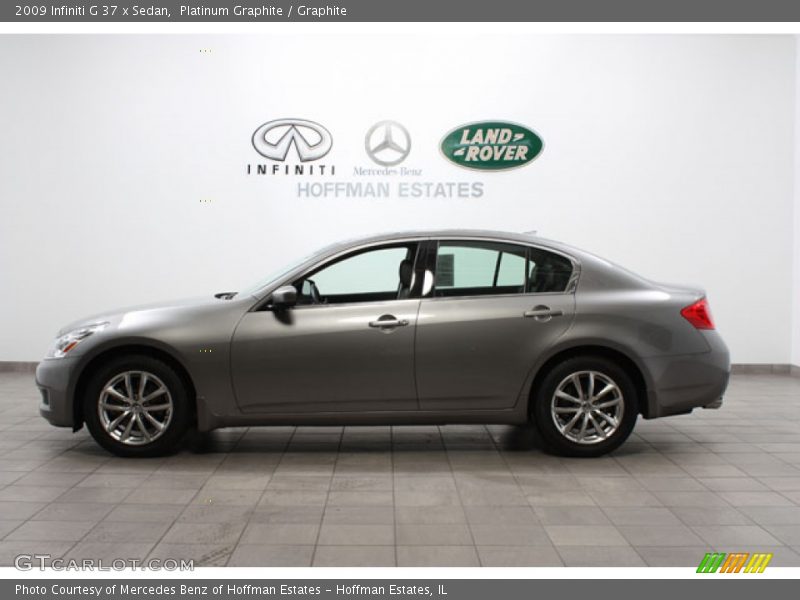 Platinum Graphite / Graphite 2009 Infiniti G 37 x Sedan
