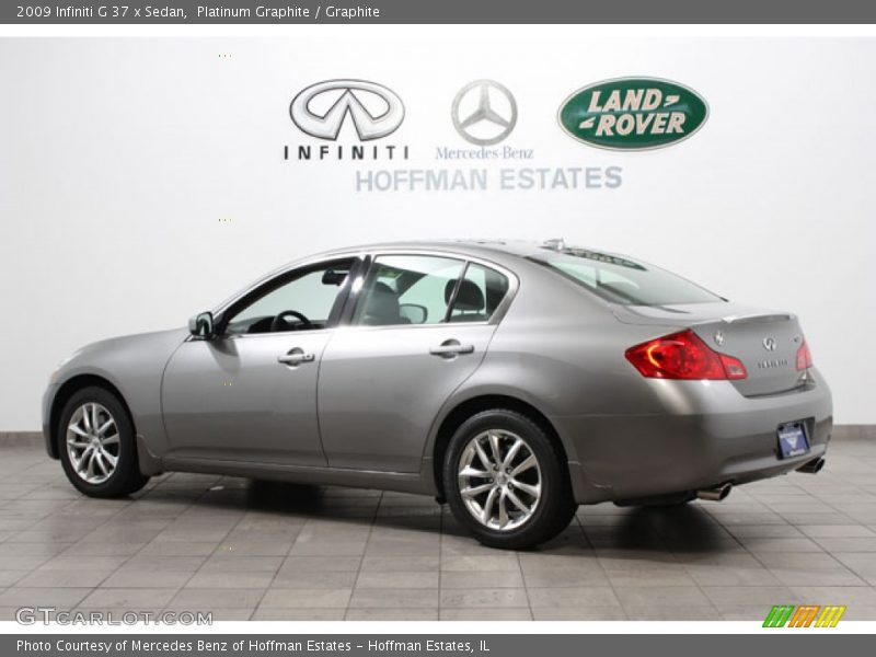 Platinum Graphite / Graphite 2009 Infiniti G 37 x Sedan