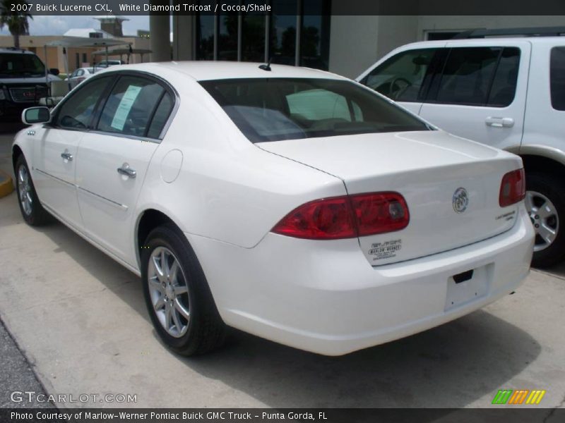 White Diamond Tricoat / Cocoa/Shale 2007 Buick Lucerne CXL