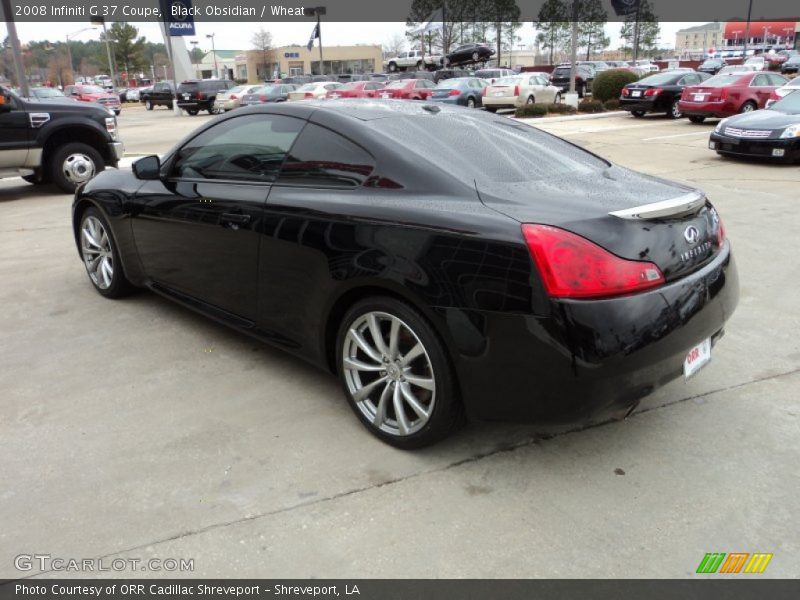 Black Obsidian / Wheat 2008 Infiniti G 37 Coupe
