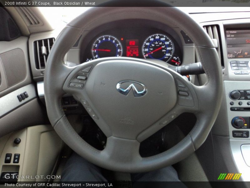 Black Obsidian / Wheat 2008 Infiniti G 37 Coupe