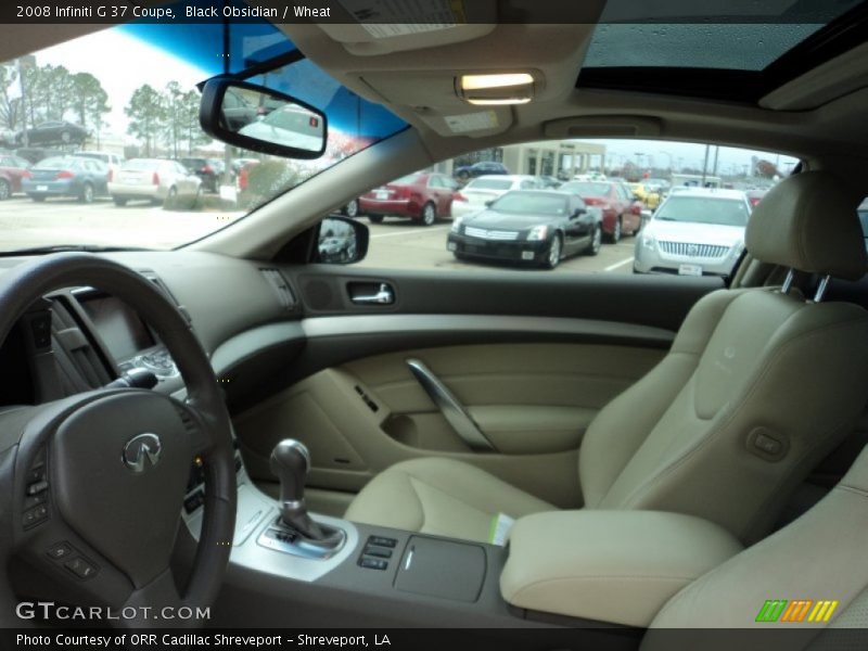 Black Obsidian / Wheat 2008 Infiniti G 37 Coupe