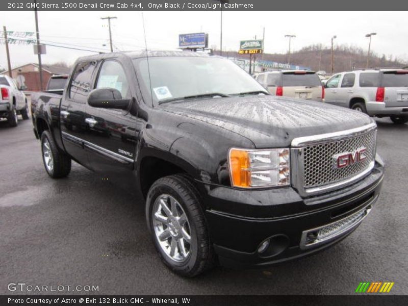 Onyx Black / Cocoa/Light Cashmere 2012 GMC Sierra 1500 Denali Crew Cab 4x4