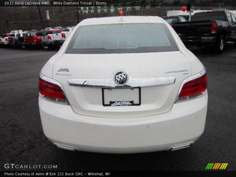 White Diamond Tricoat / Ebony 2012 Buick LaCrosse AWD