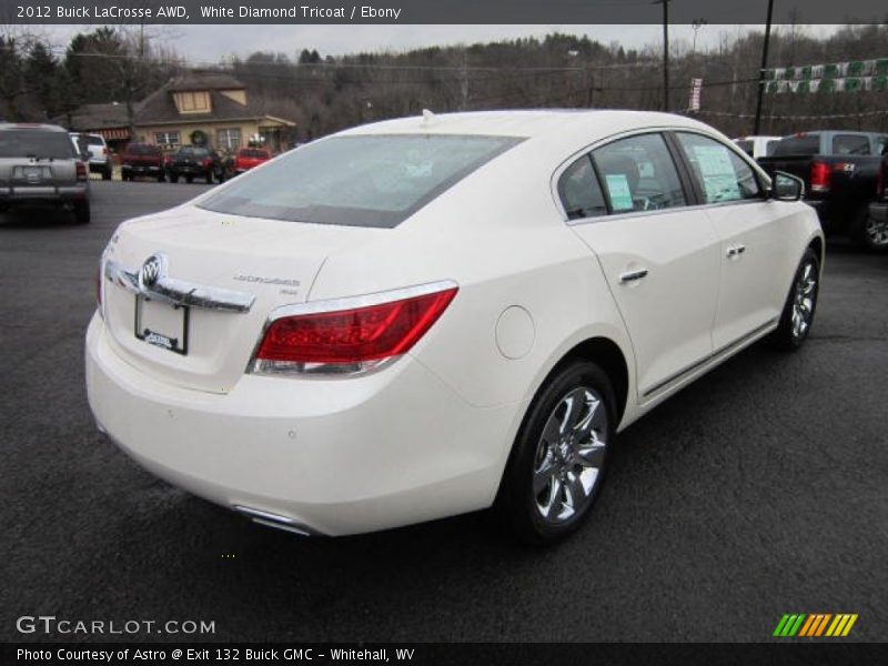 White Diamond Tricoat / Ebony 2012 Buick LaCrosse AWD